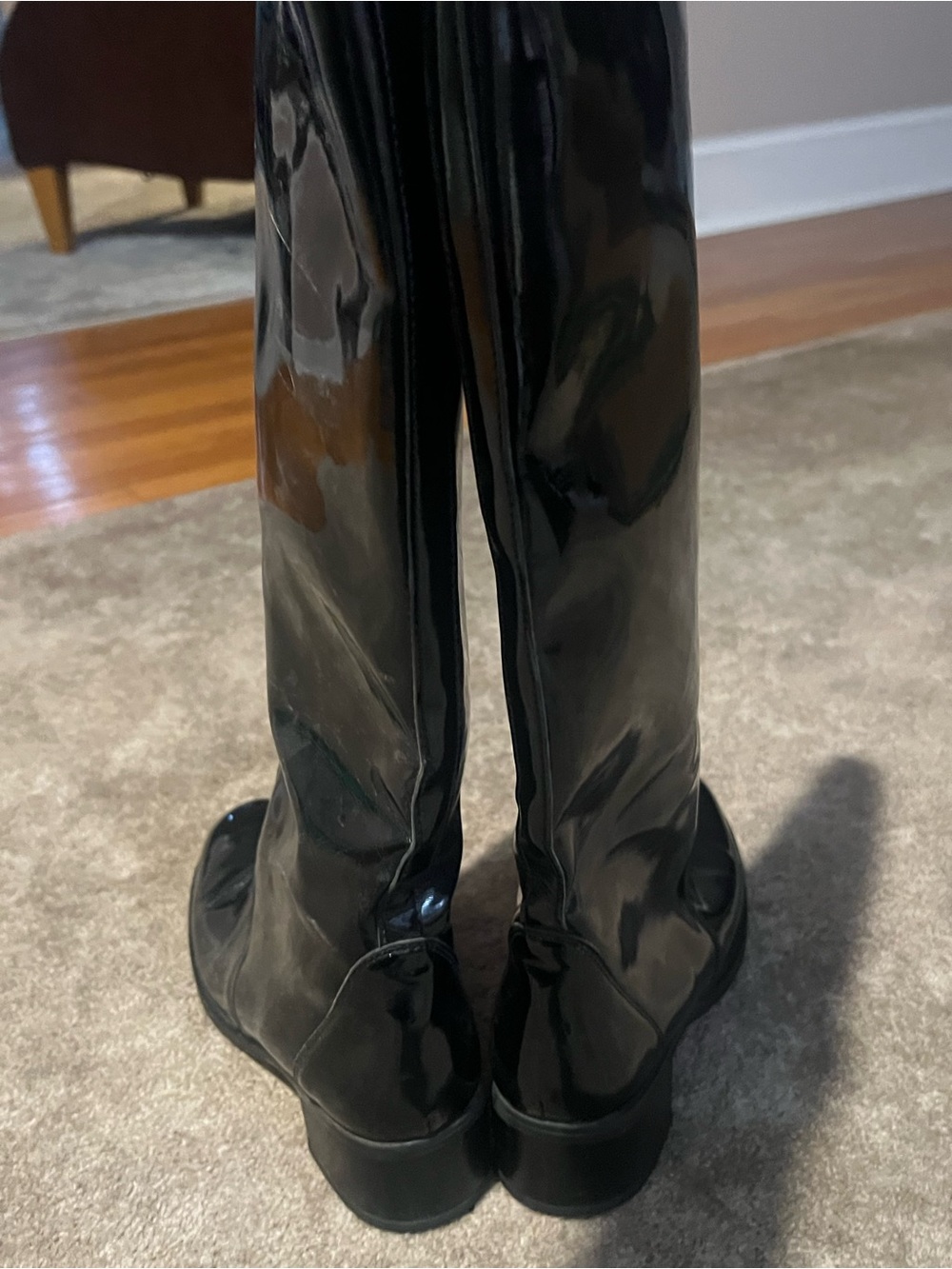 La CANADIENNE Black Patent Over-the-Knee Boots - Picture 3 of 5